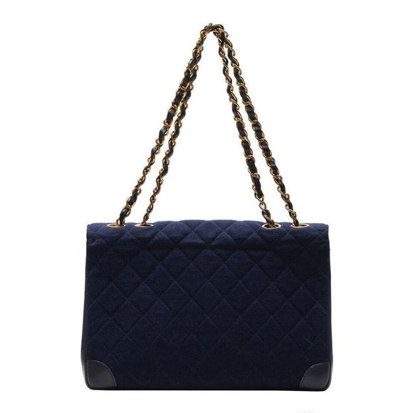 Chanel Matelasse Turnlock Straight Flap Chain Shoulder Jersey Material - Picture 4 of 9